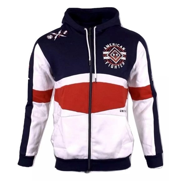 AMERICAN FIGHTER MENS ALCOTT L/S ZIP HOOD - Picture 6 of 12